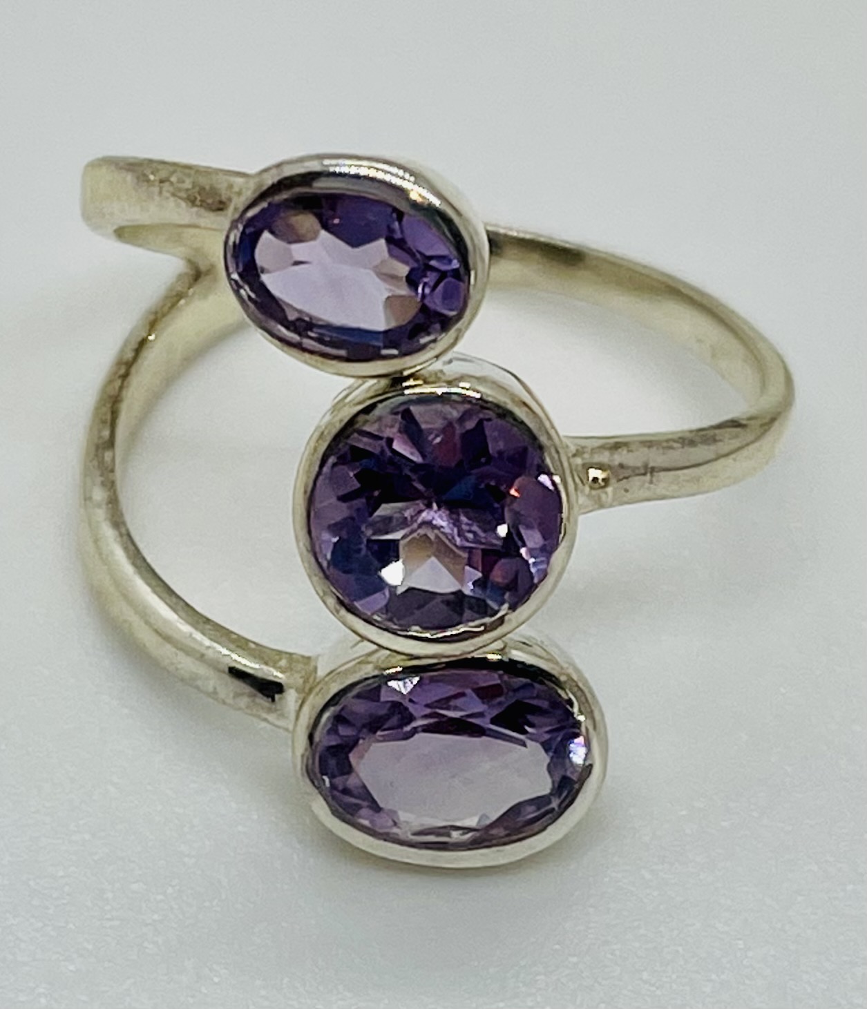 Amethyst Ring 3.18 Grams Size 7-9 (adjustable) - Click Image to Close