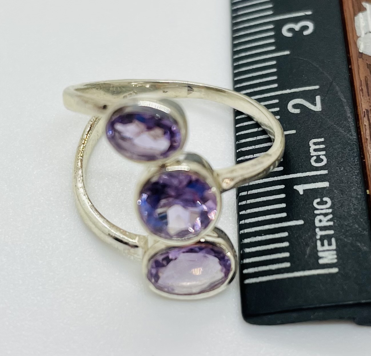 Amethyst Ring 3.18 Grams Size 7-9 (adjustable) - Click Image to Close
