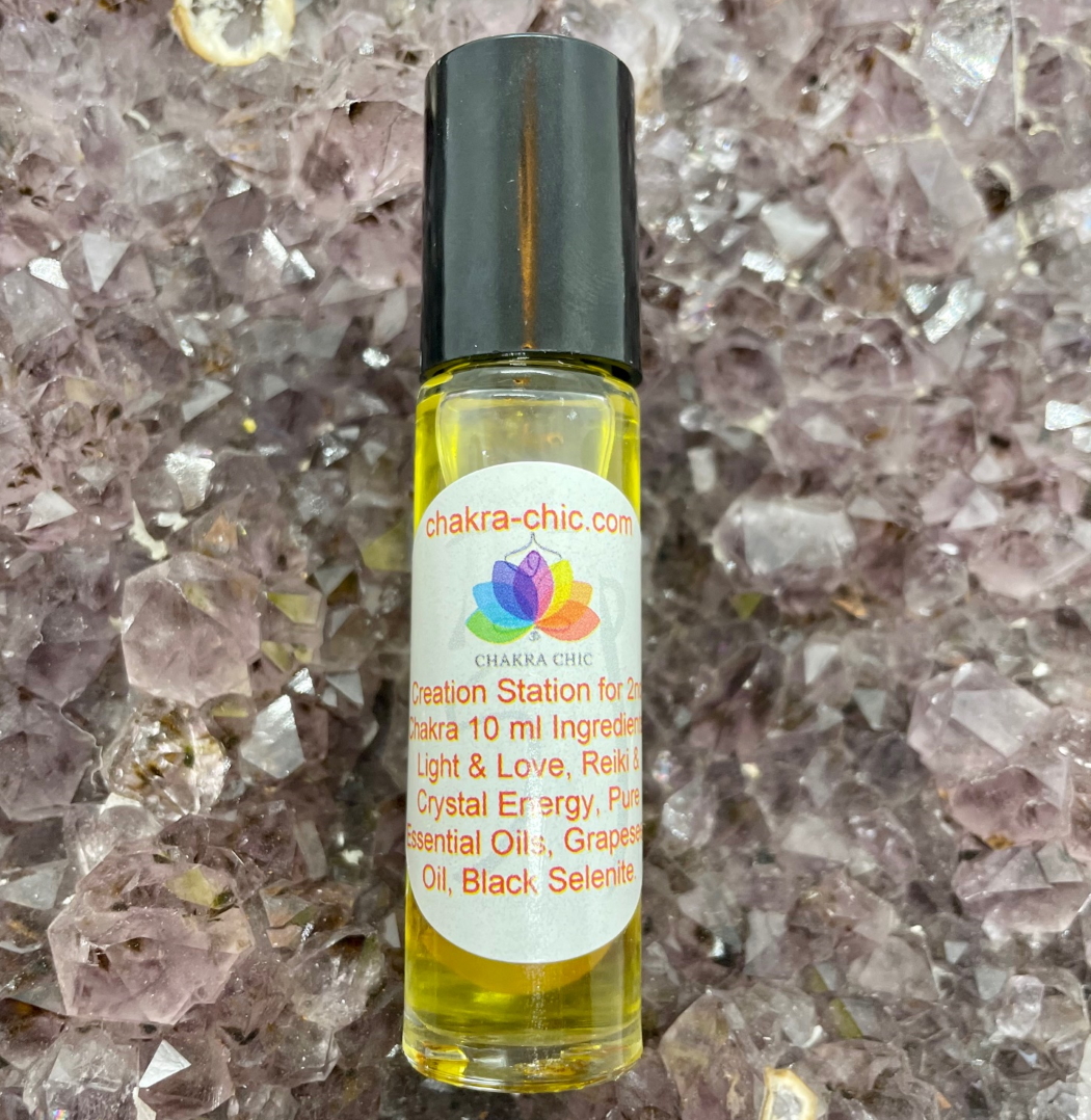 Creation Station Essential Oil Blend for the 2nd Chakra 10ml - Click Image to Close