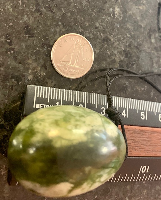 Nephrite Jade Yoni Egg Medium