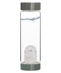 Smokey Quartz Crystal Elixir Widemouth Water Bottle 16 oz