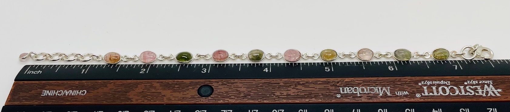 Pink Tourmaline (Rubellite) Bracelet 6.02 grams